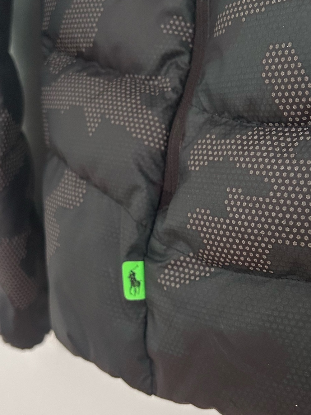 Polo Ralph Lauren Sport 750 Fill Down Jacket Black Camo Puffer Mens XL Warm - Picture 7 of 12